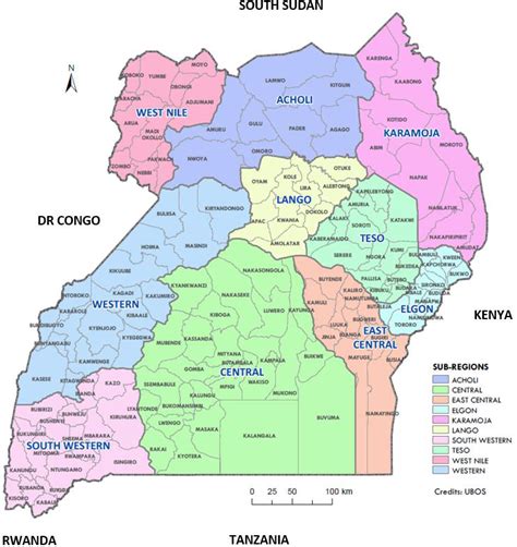 district map of uganda|list of districts in uganda.